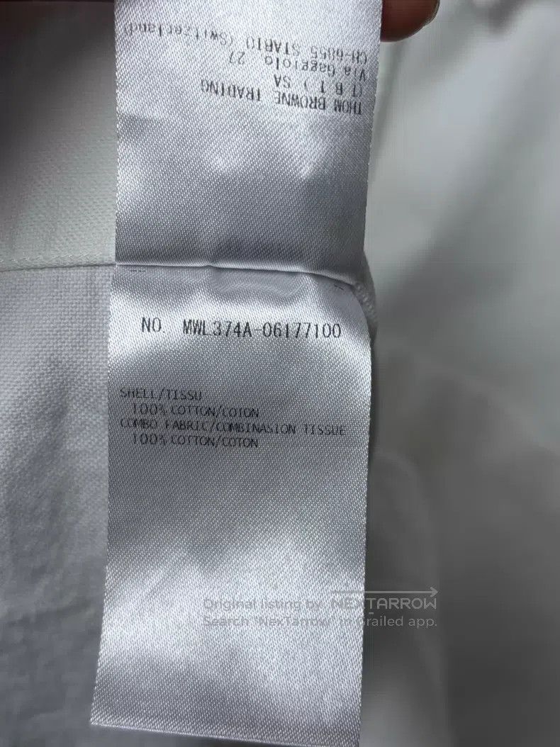 Thom Browne Thom Browne White Shirt Size US XL / EU 56 / 4 - 6 Thumbnail