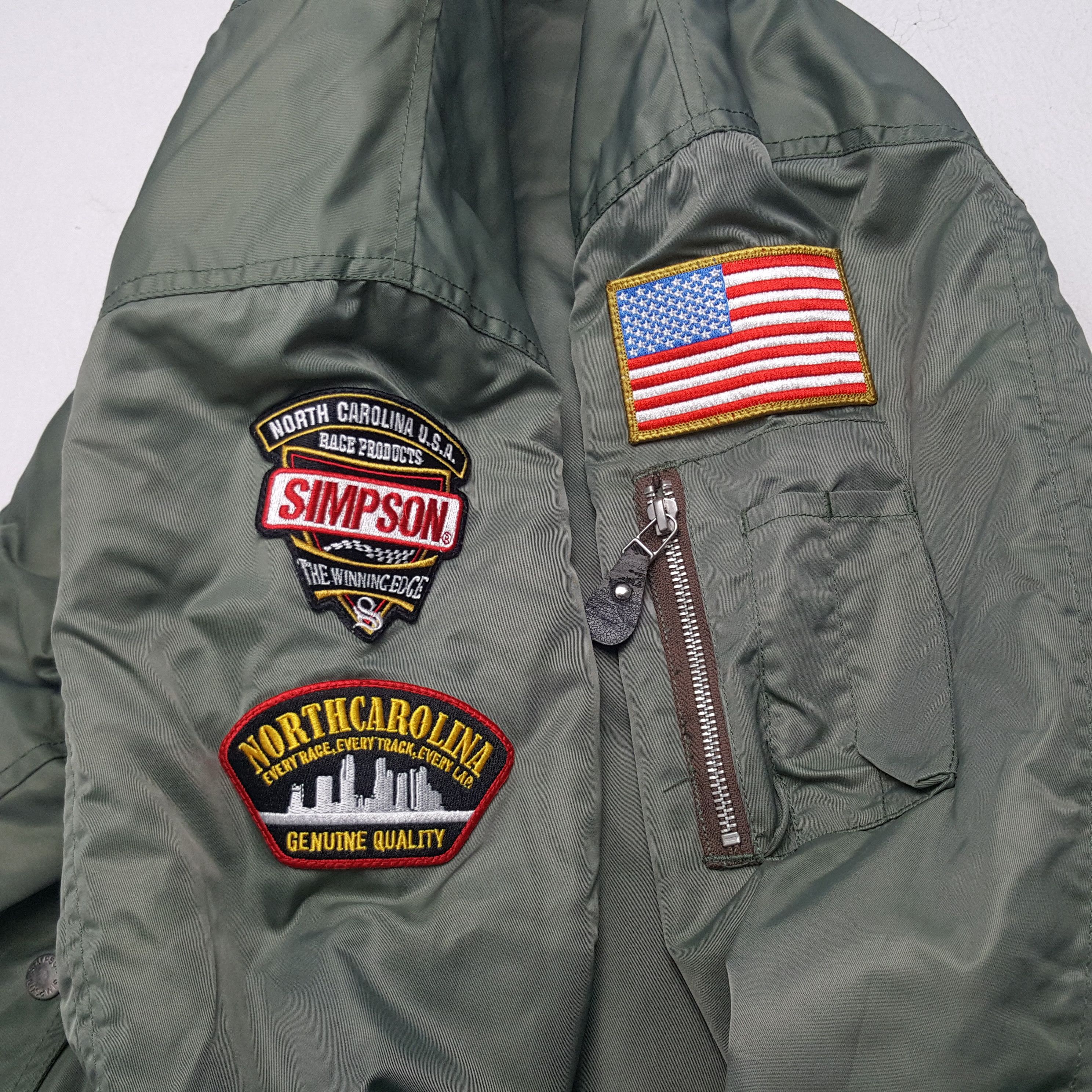 The Simpsons × Vintage Vintage Simpson Japan Military Bomber Jacket Size US XL / EU 56 / 4 - 7 Thumbnail