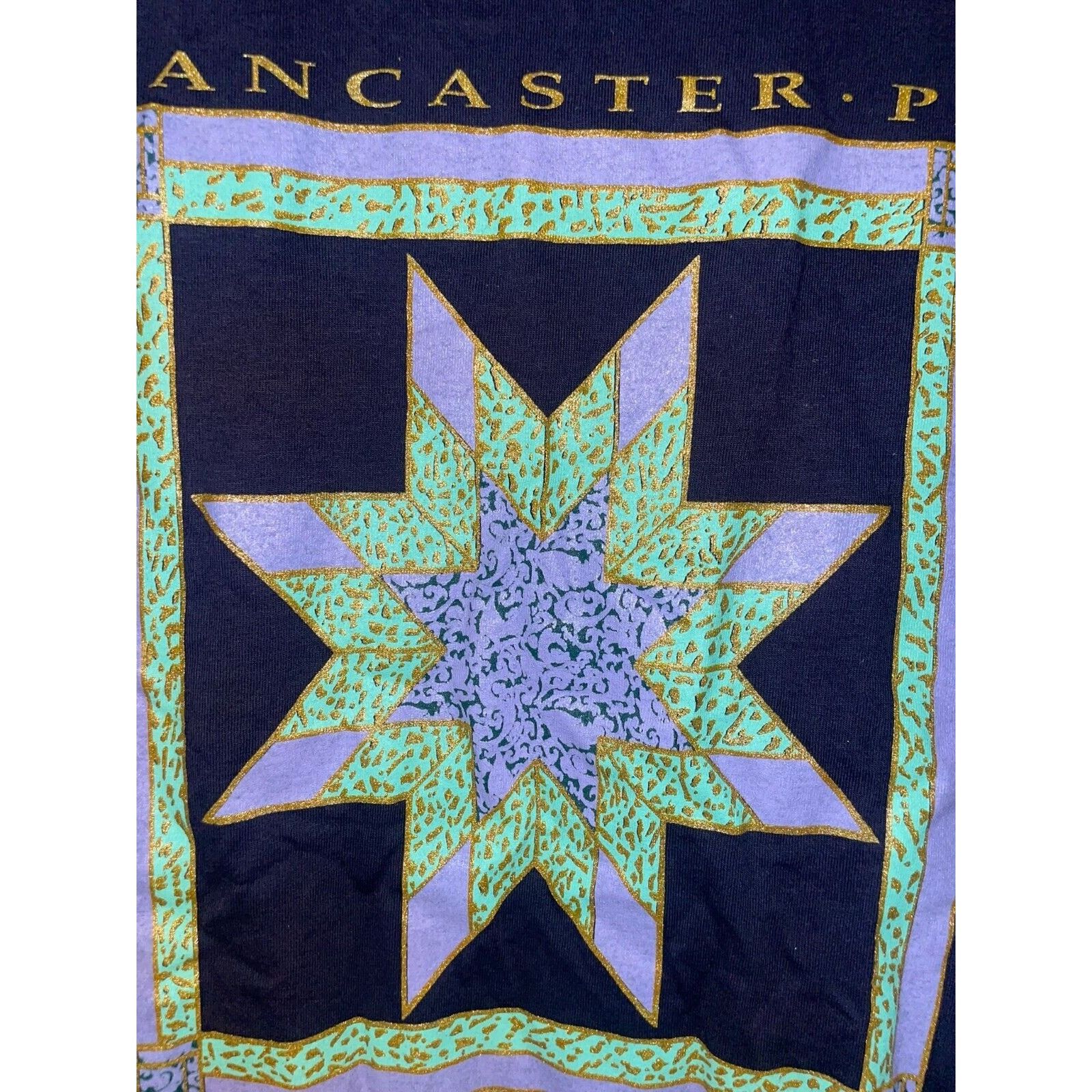 Jerzees Vintage Lancaster Shirt PA Pennsylvania Quilt Tee VTG 90s L Size US L / EU 52-54 / 3 - 5 Thumbnail