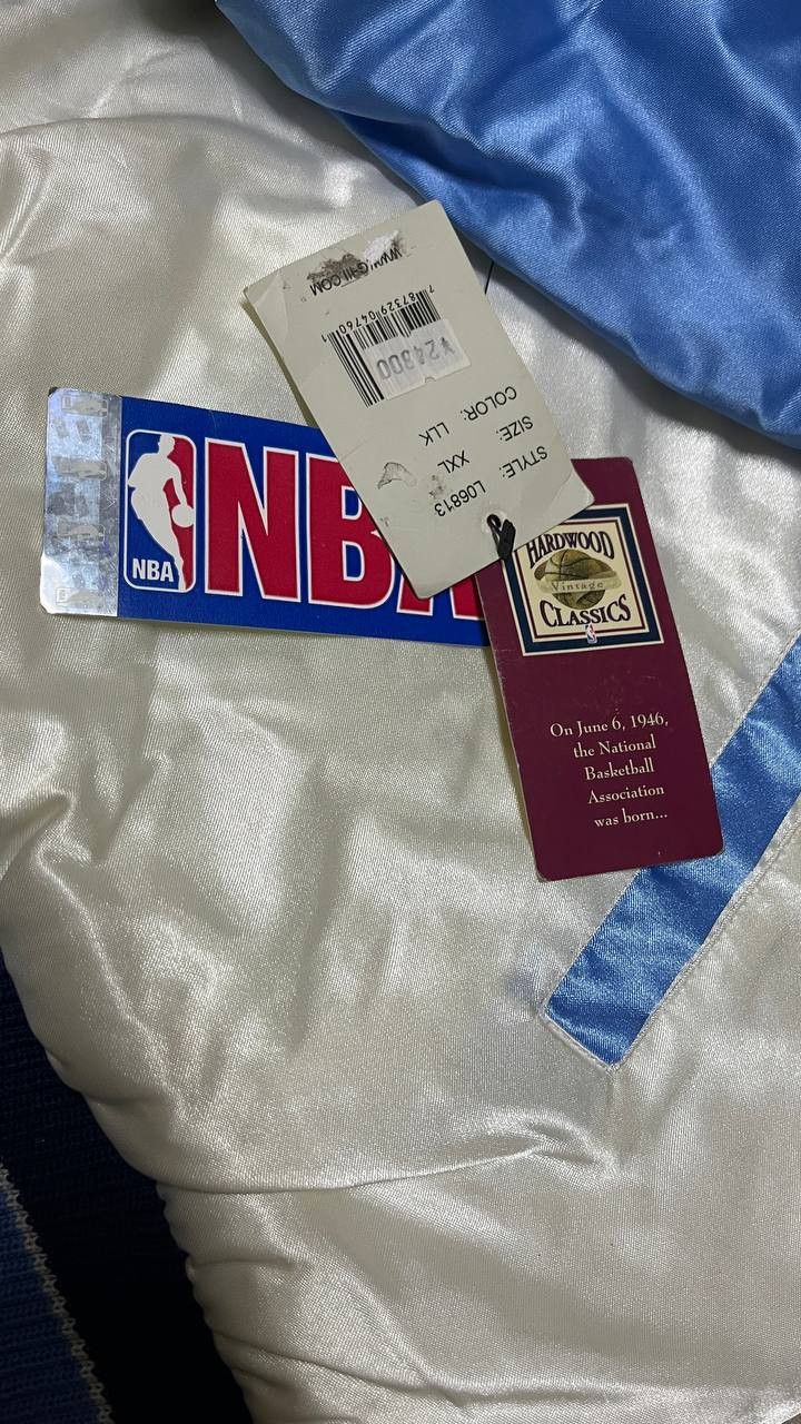 NBA × Vintage NBA Lakers Satin Bombers Jacket Hardwood Classic Carl Banks Size US XXL / EU 58 / 5 - 7 Thumbnail