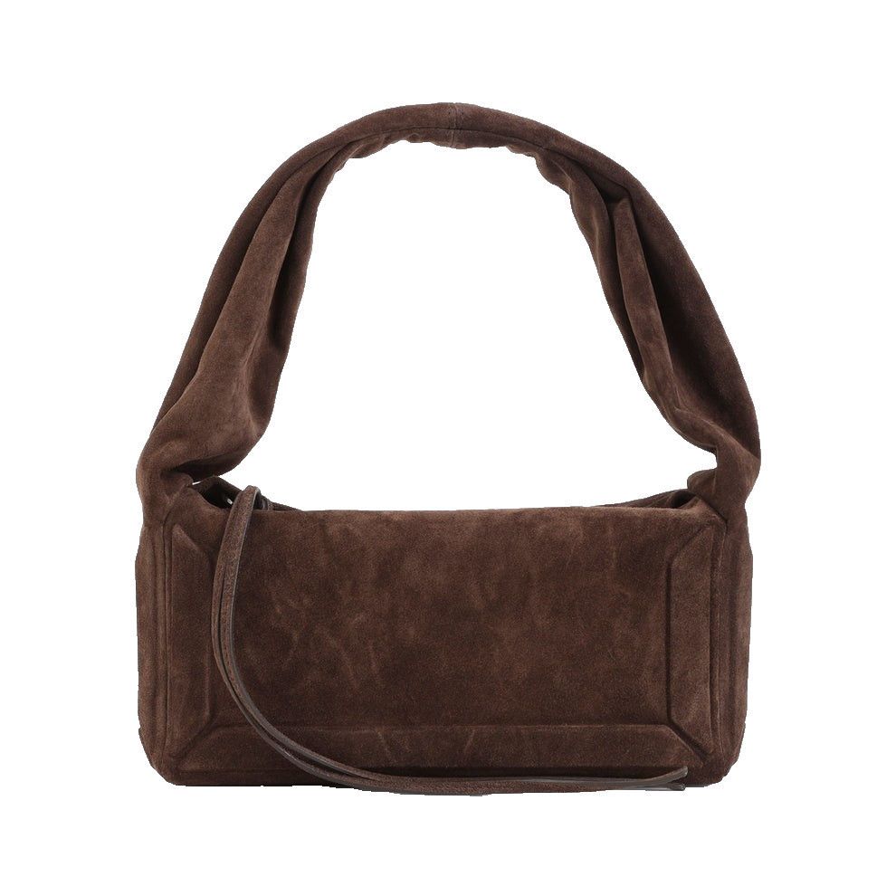 Maison Margiela MAISON MARGIELA East West Small Box Dark Brown Suede Top Han Size ONE SIZE - 1 Thumbnail