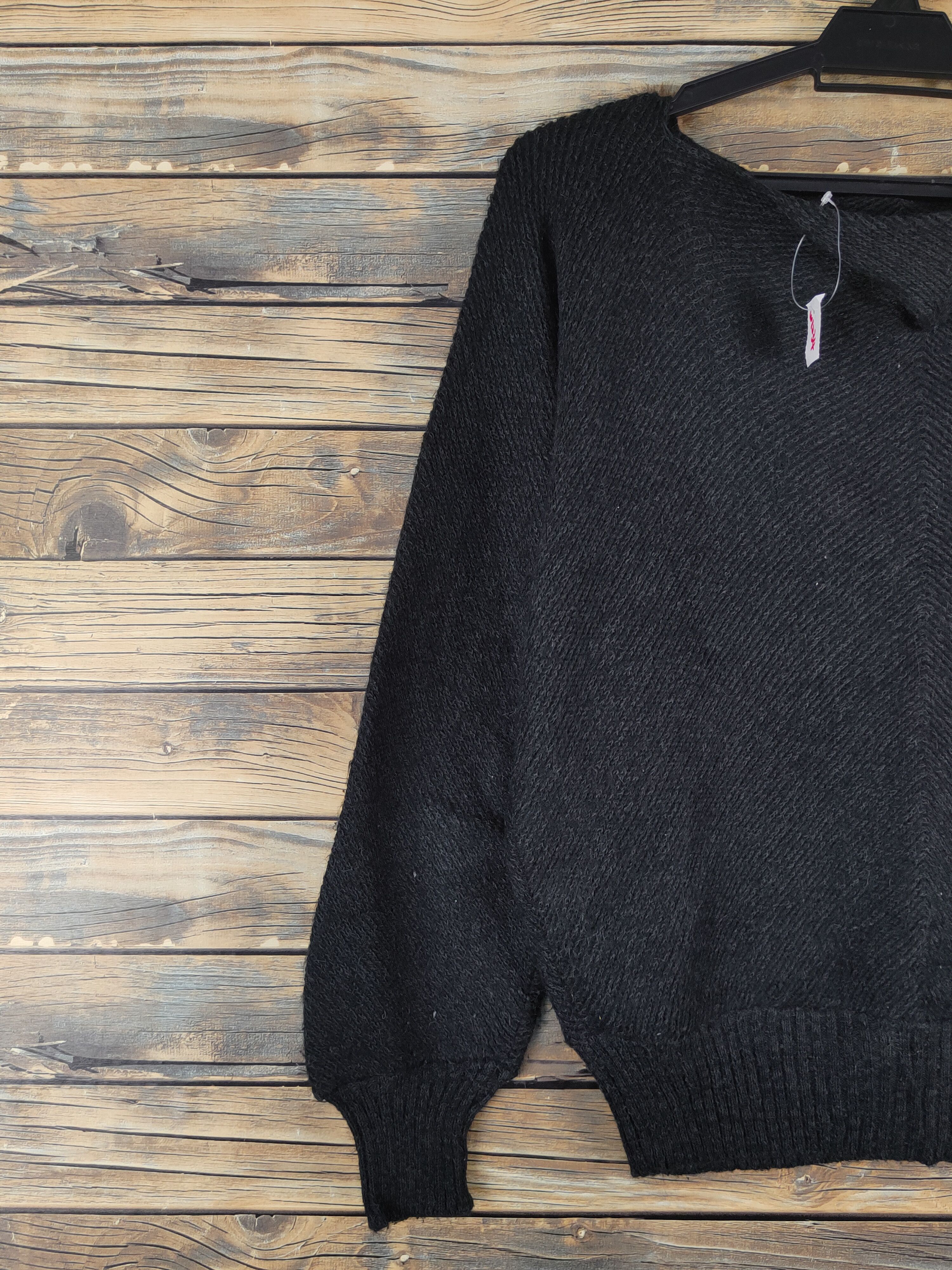 Homespun Knitwear Japanese Brand Black Knitwear Sweatshirts #W1234 Size M / US 6-8 / IT 42-44 - 3 Thumbnail