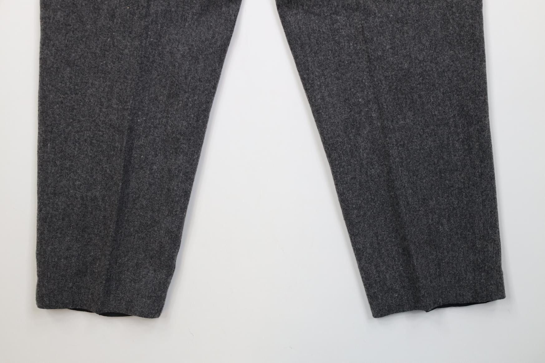 Vintage Vintage 90s Streetwear Wool Pants Businesscore Gray Size 32" / US 10 / IT 46 - 13 Thumbnail