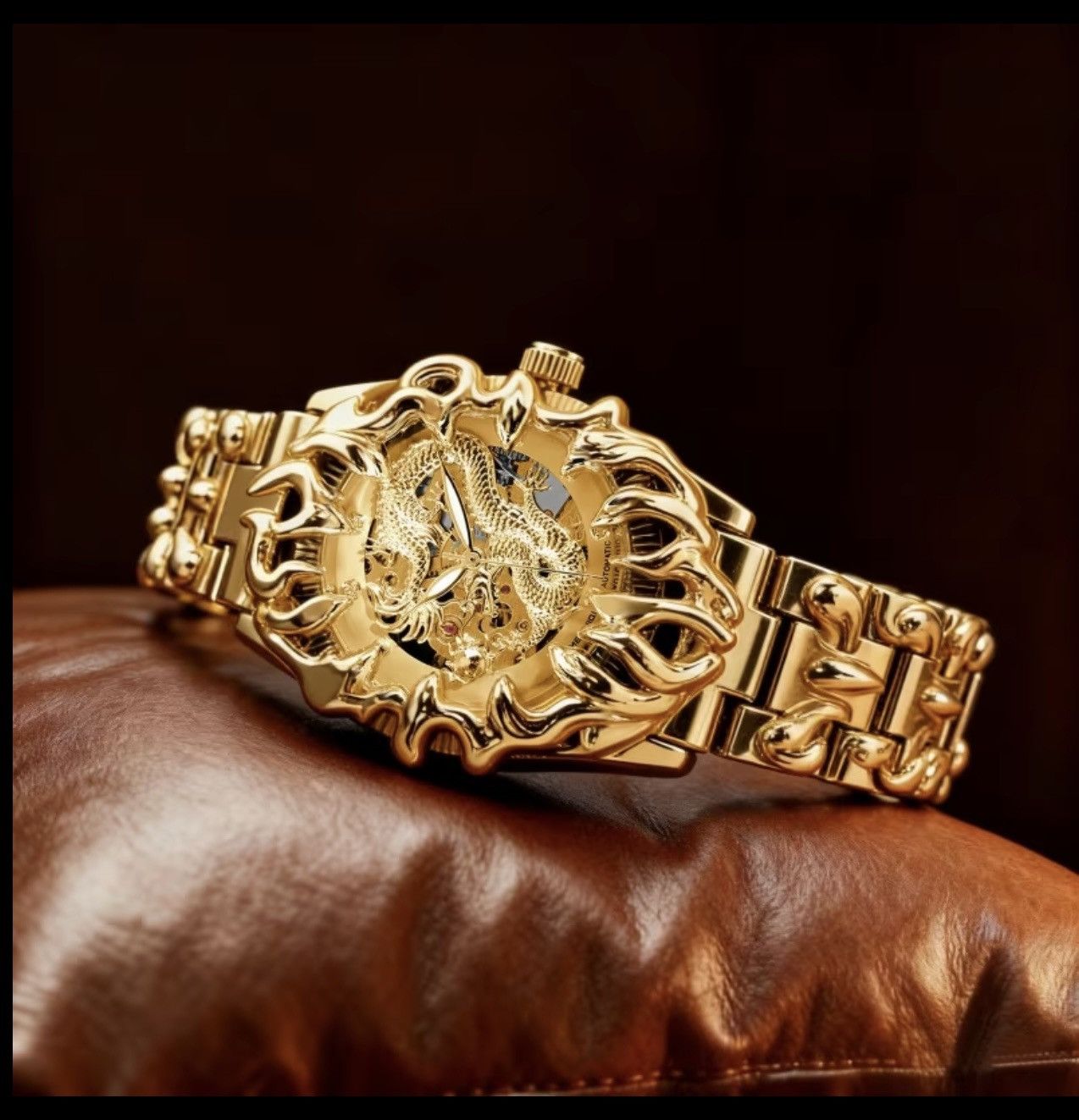 Other Dragon Skeleton custom Luxury Watch unique japanise design Size ONE SIZE - 4 Thumbnail