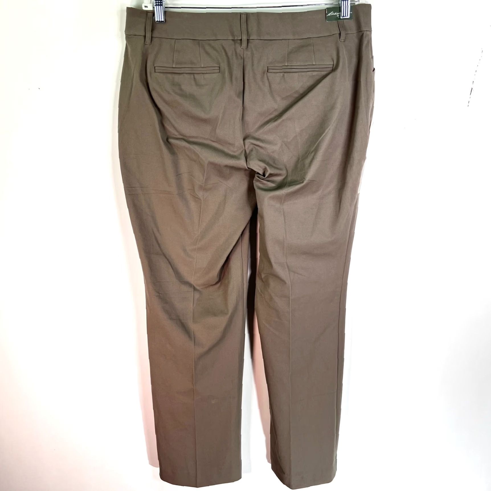 Eddie Bauer Eddie Bauer Flat Front Pants Womens Size 16 Beige Kaki 36X34 Size 38" / US 16 / IT 52 - 7 Thumbnail