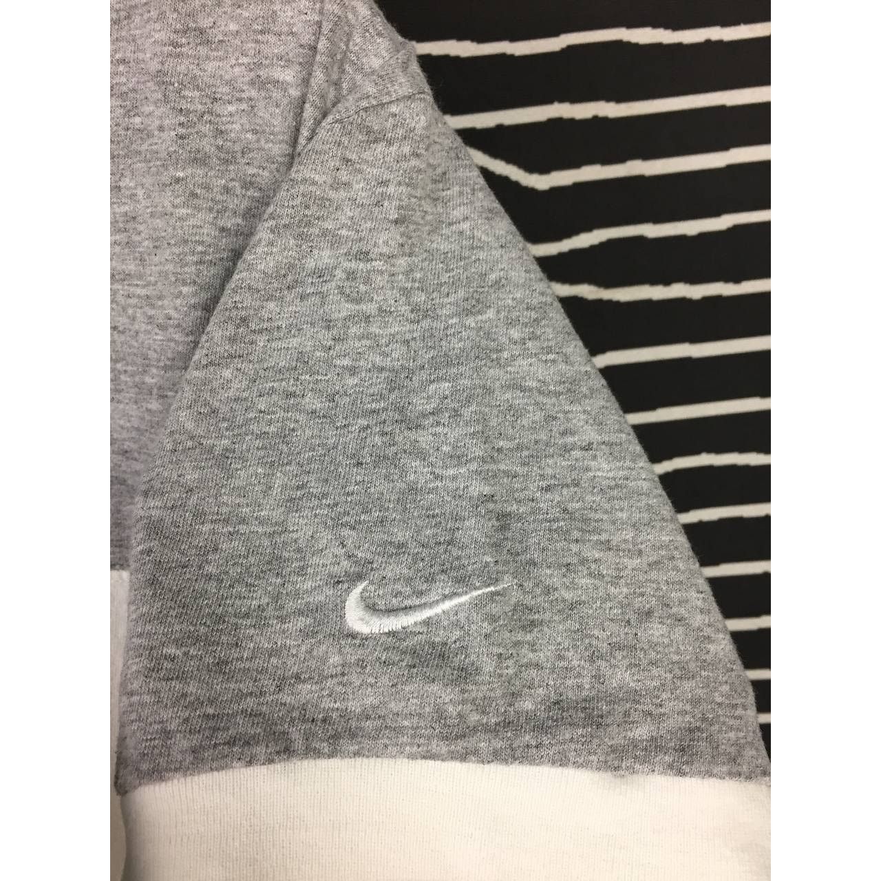 Nike × Vintage Vtg 90s Nike Athletics Swoosh Logo Made In Usa Tee Size US L / EU 52-54 / 3 - 11 Thumbnail