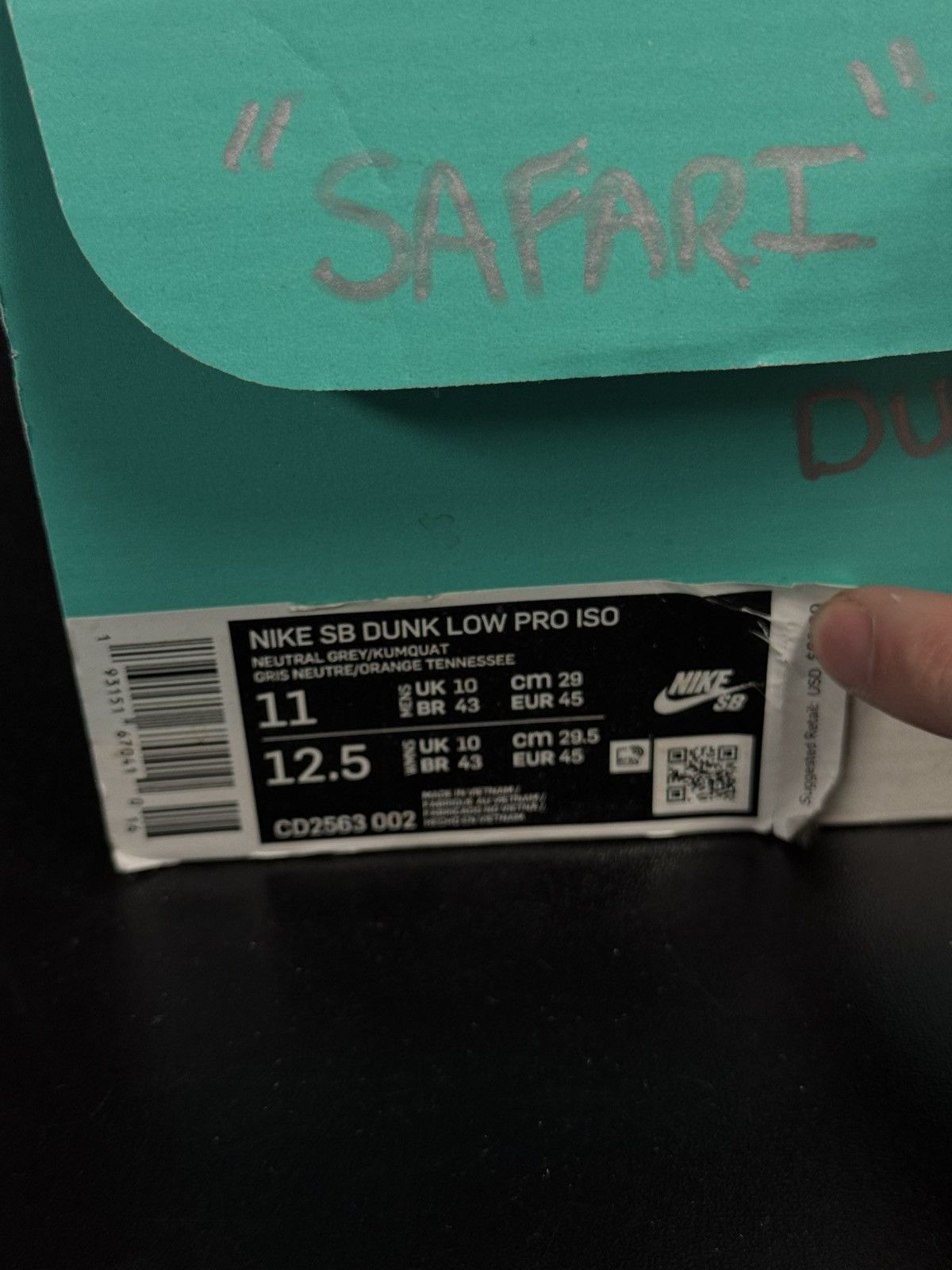 Nike Size 11 - Nike Dunk Pro SB Low Safari CD2563-002 Size US 11 / EU 44 - 22 Thumbnail