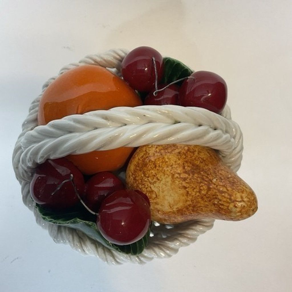 Other VTG Bassano Capodimonte Italy Ceramic Fruit Basket Figurine Size ONE SIZE - 5 Thumbnail
