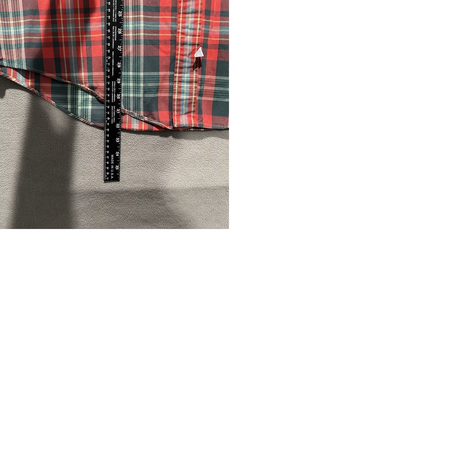 Ralph Lauren Vintage Ralph Lauren Shirt Mens XL Red Green Plaid Flannel Cotton Button Down Size US XL / EU 56 / 4 - 9 Thumbnail