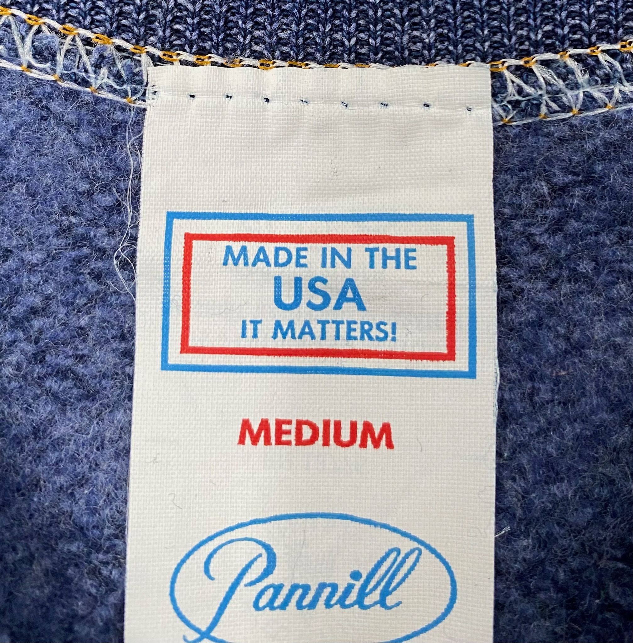Vintage 80’s Pannill Denim Patterned Blank Raglan Sweatshirt Small Size US S / EU 44-46 / 1 - 4 Thumbnail