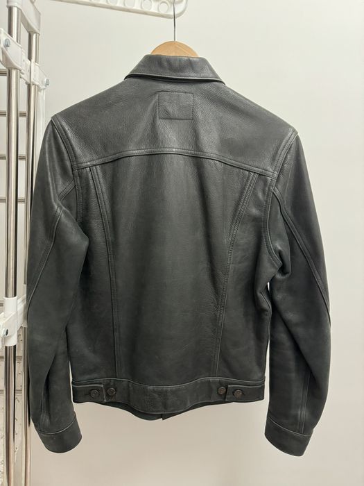 Supreme leather trucker cheap