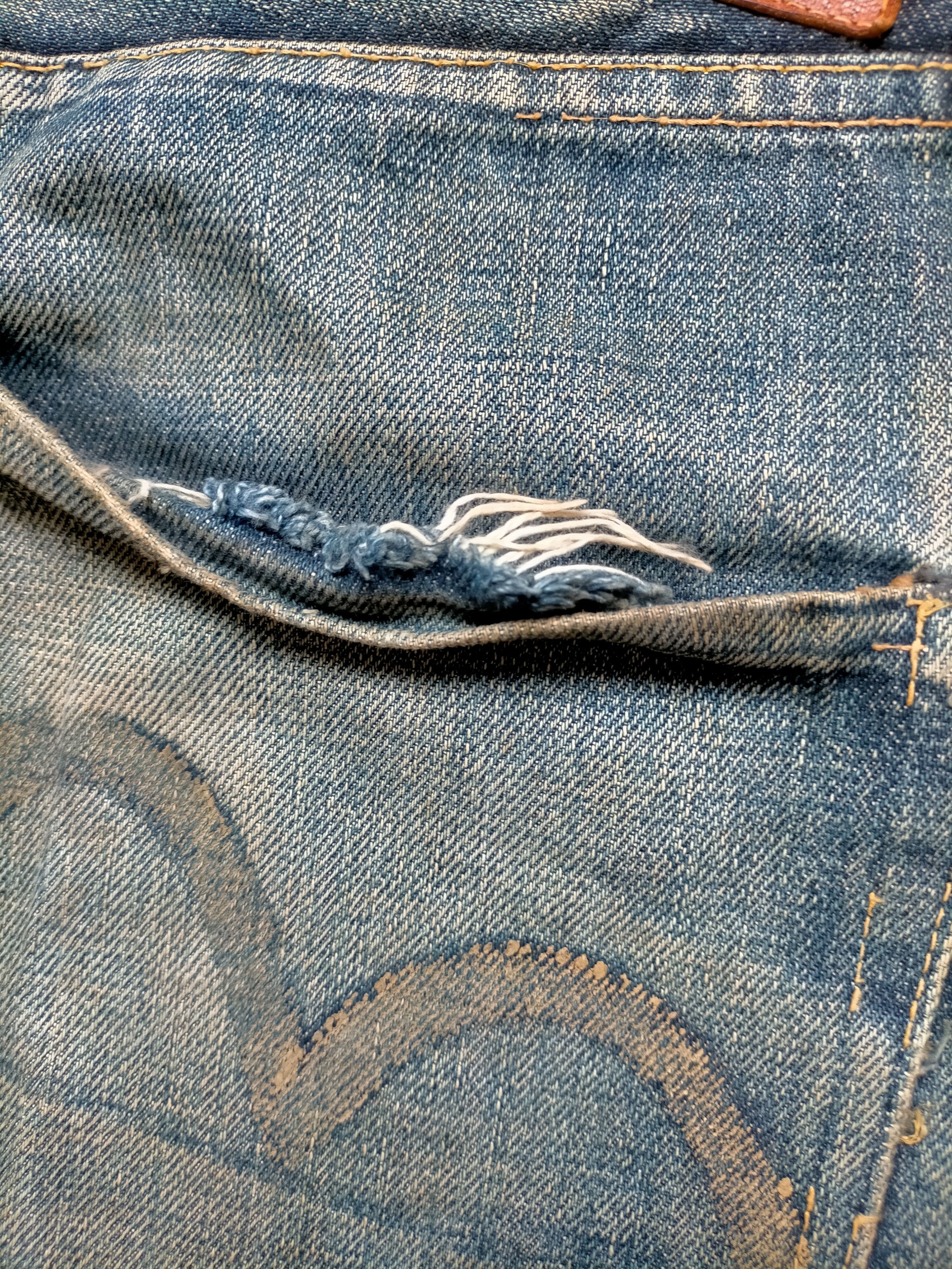 Evisu Vintage Evis Distressed selvedge Denim Size US 30 / EU 46 - 19 Thumbnail