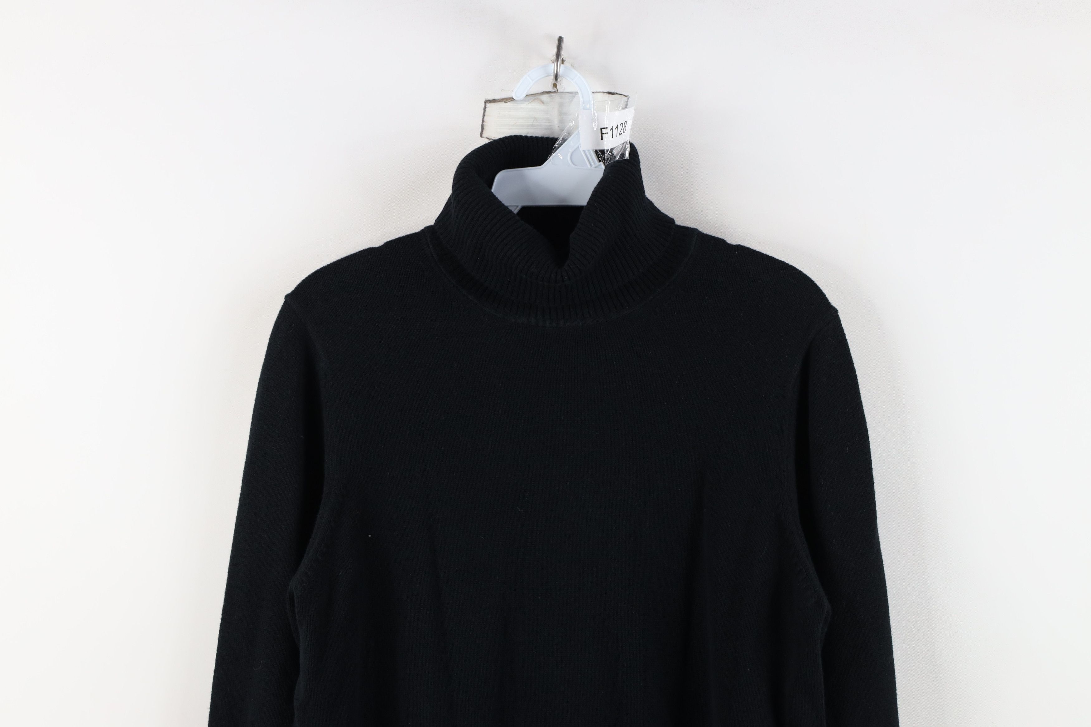 Gap Vintage Y2K Gap Blank Stretch Knit Turtleneck Sweater Black Size XL / US 12-14 / IT 48-50 - 2 Thumbnail