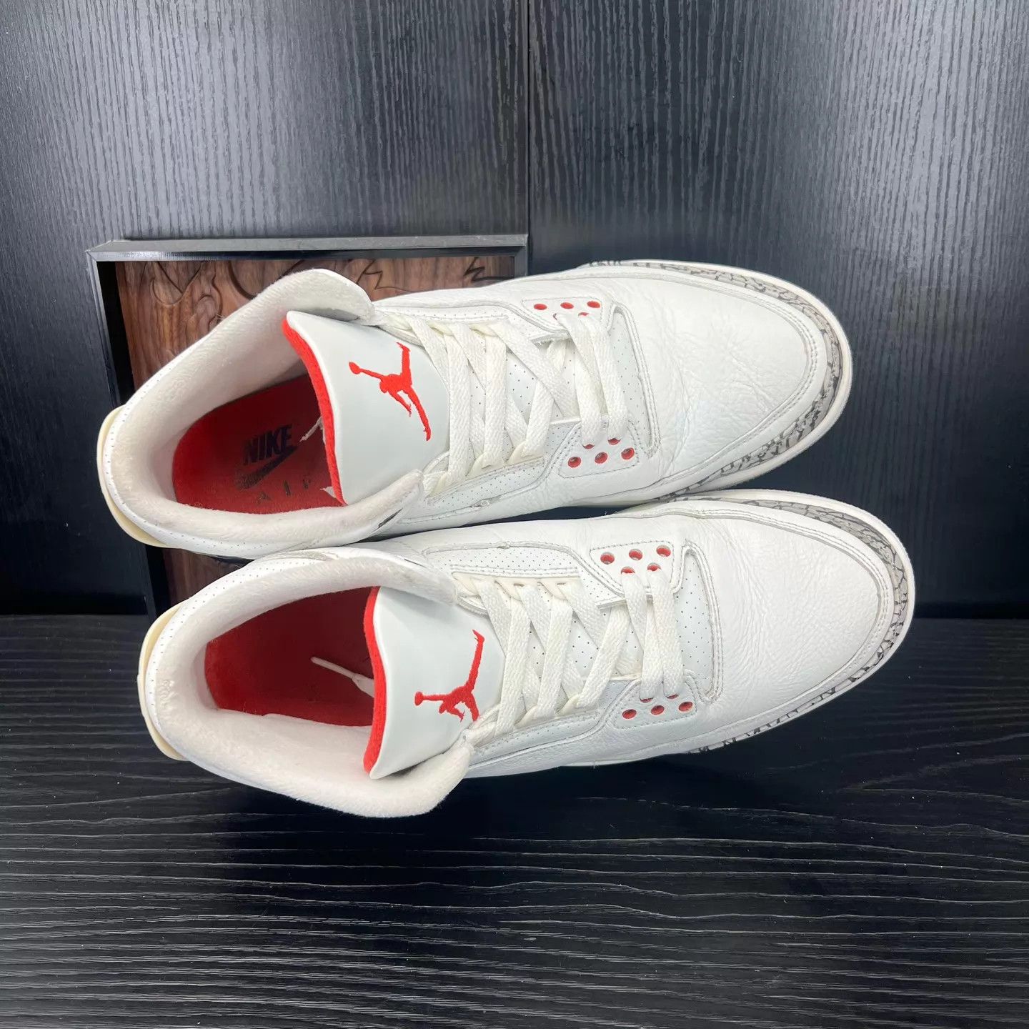 Nike AJ3 Distressed White Cement 46, New, M Lining Wear Size US 13 / EU 46 - 5 Thumbnail
