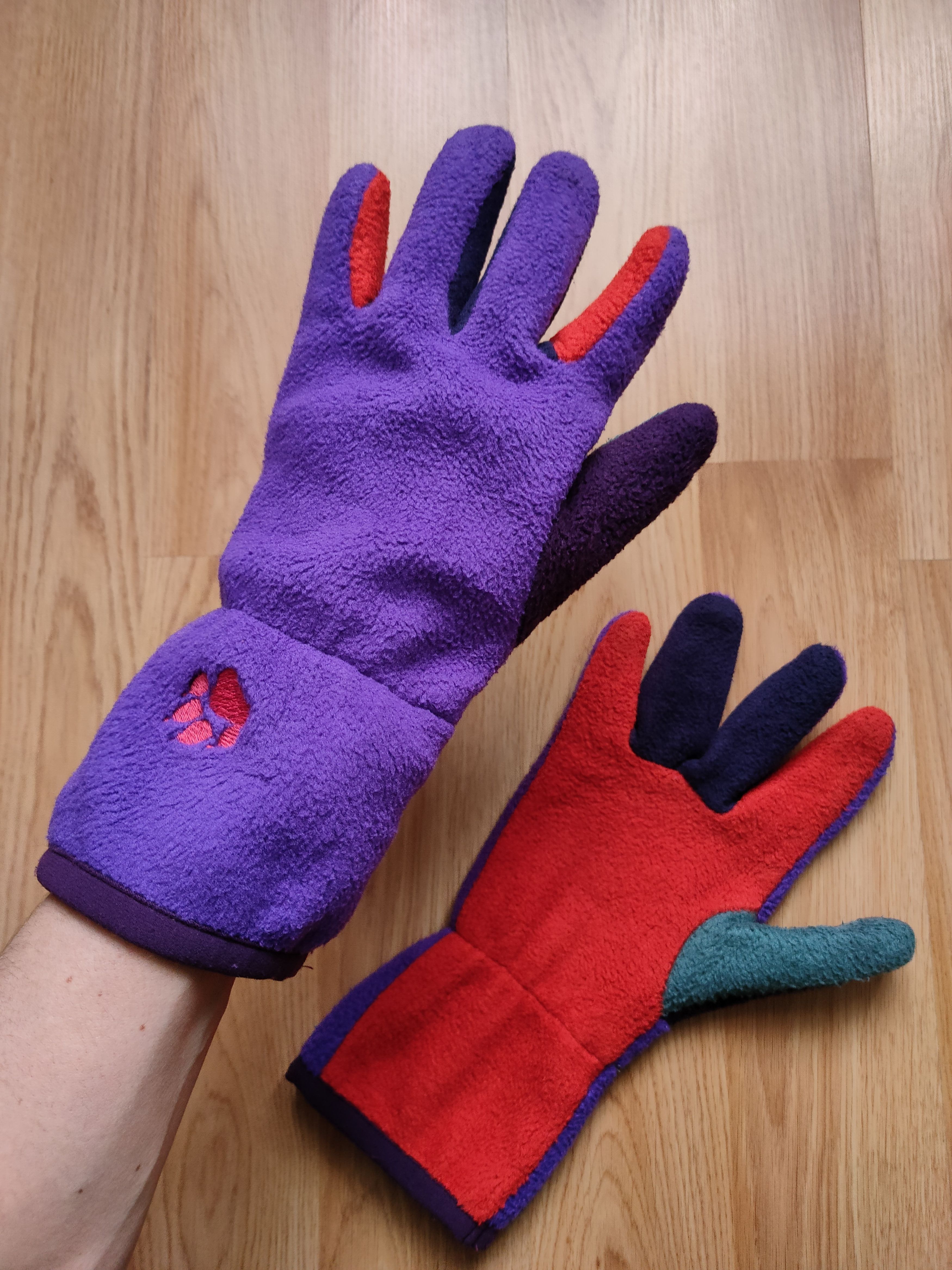 Polartec Vintage Polartec series zoo ultra rare 90s fleece gloves Size ONE SIZE - 11 Thumbnail