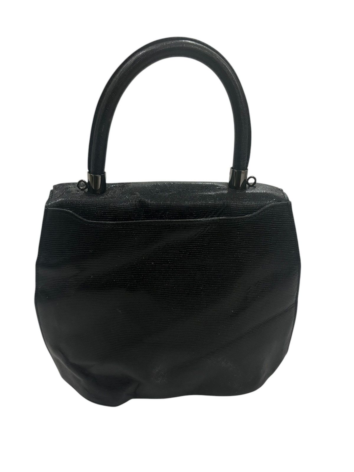 Leather × Vintage TOWANNY HANDLE BAG X BLACK LEATHER Size ONE SIZE - 4 Thumbnail