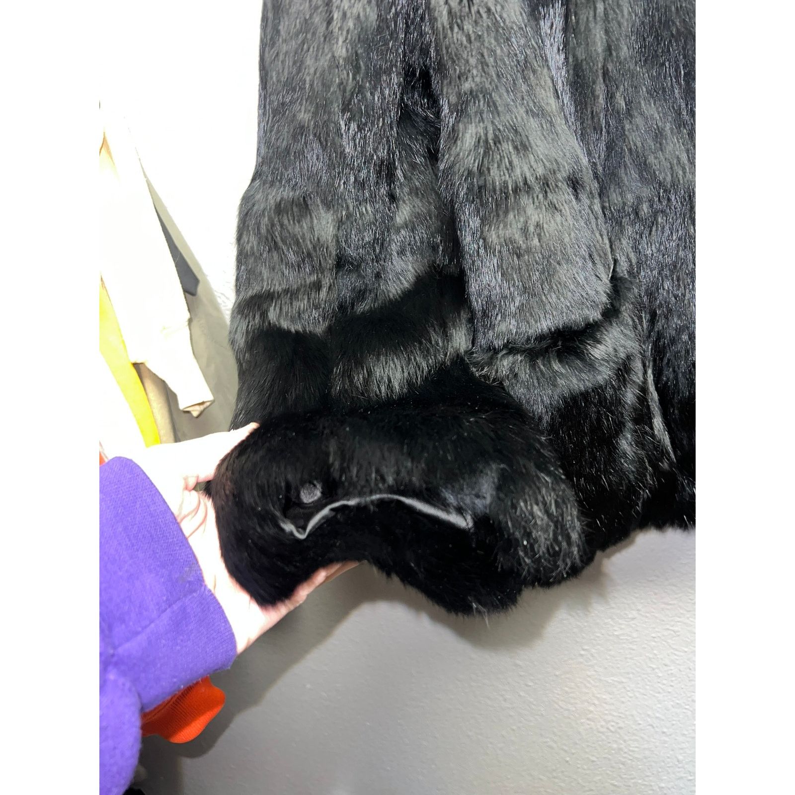 Vintage Vintage Ada Rabbit Fur Coat Black Dyed Montreal VTG Medium Size M / US 6-8 / IT 42-44 - 6 Thumbnail