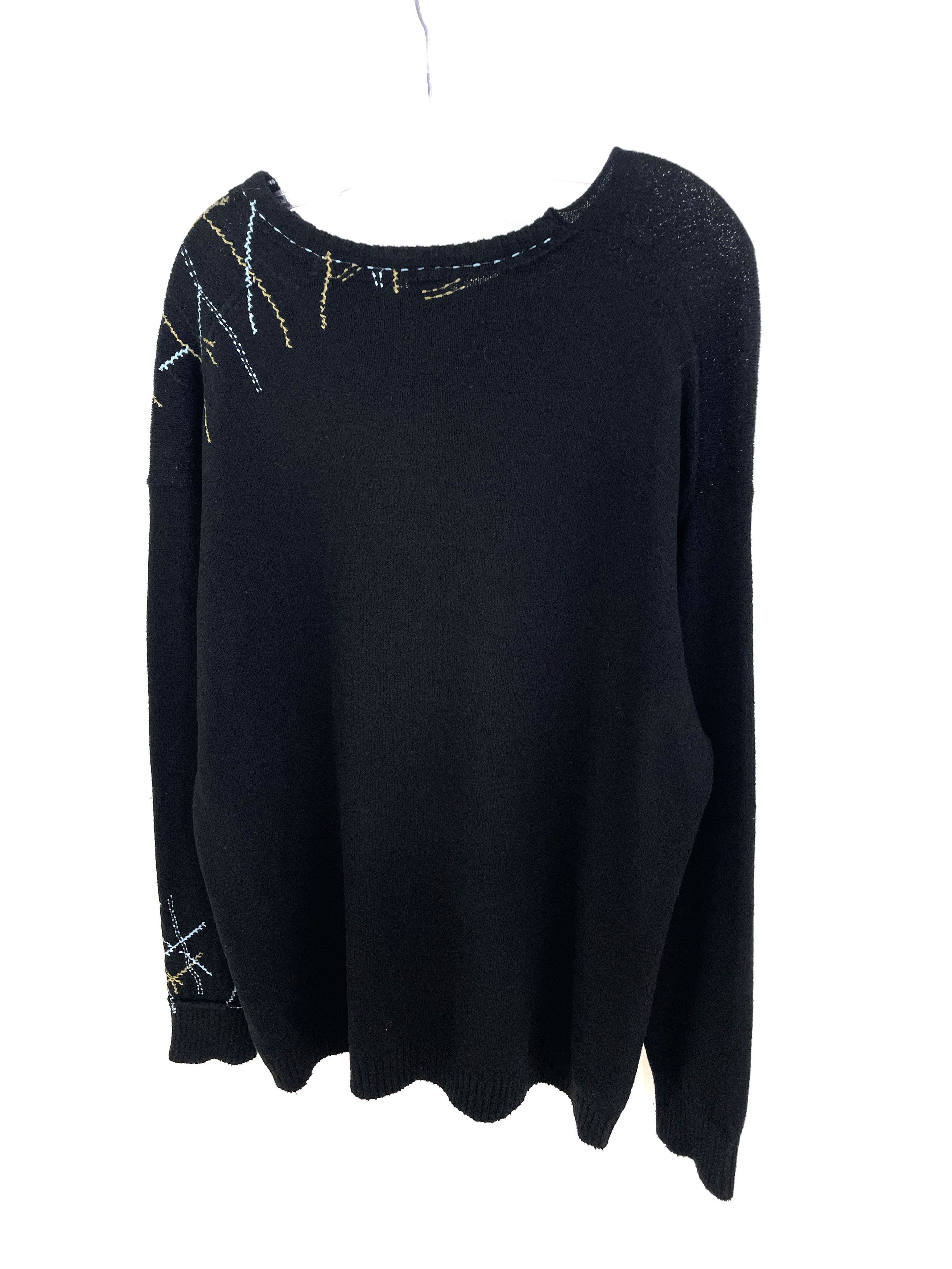 Yohji Yamamoto Contrast Stitch Knit Sweater Size US L / EU 52-54 / 3 - 8 Thumbnail