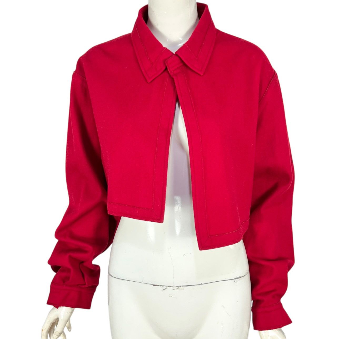 Yohji Yamamoto Y’s Yohji Yamamoto Women Asymmetrical Cropped Jacket Size M / US 6-8 / IT 42-44 - 2 Thumbnail