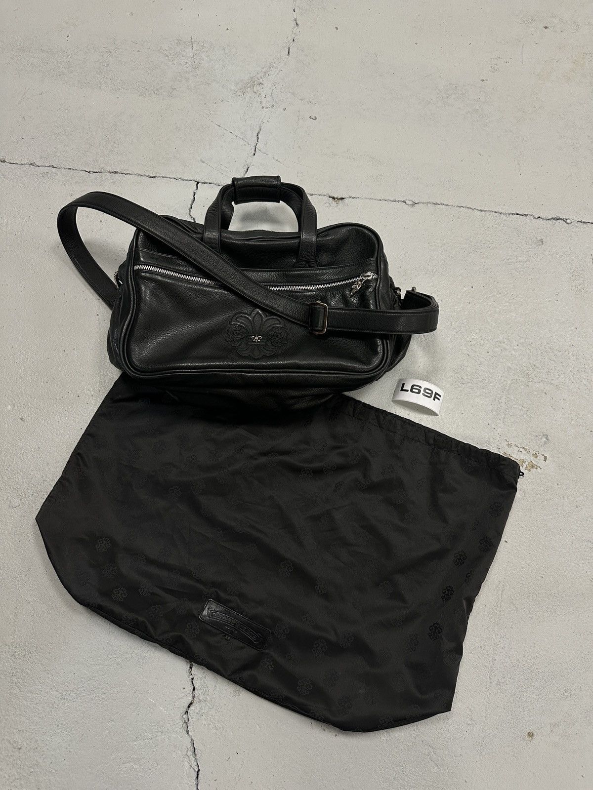 Chrome Hearts Chrome Hearts Fleur Silver Leather Patch Diaper Duffle Bag Size ONE SIZE - 25 Thumbnail