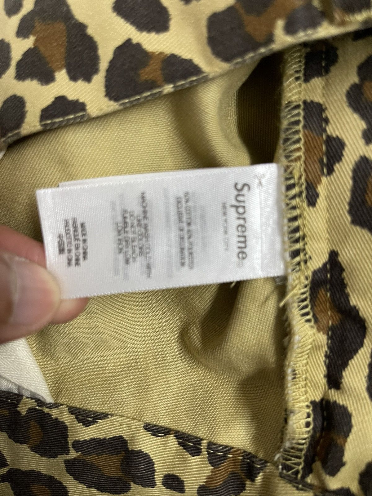 Supreme Supreme x Toy Machine Leopard Print Work Pants | Grailed