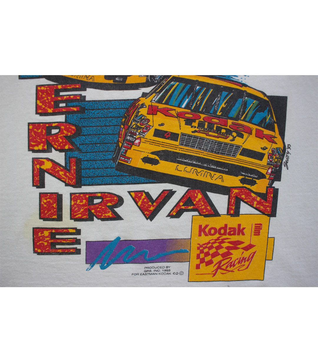 Vintage 1993 Vintage Ernie Irvan - Kodak Racing Tank Top Size US XL / EU 56 / 4 - 6 Thumbnail