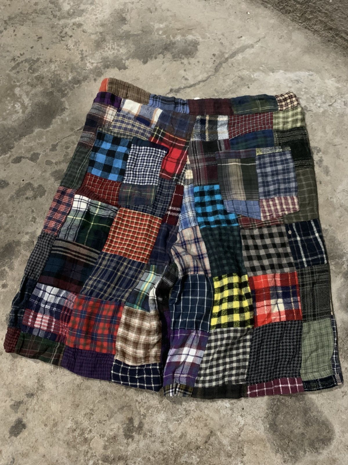 Japanese Brand Vintage FUNKY FRUIT PATCHWORK SHORT Size US 32 / EU 48 - 2 Thumbnail