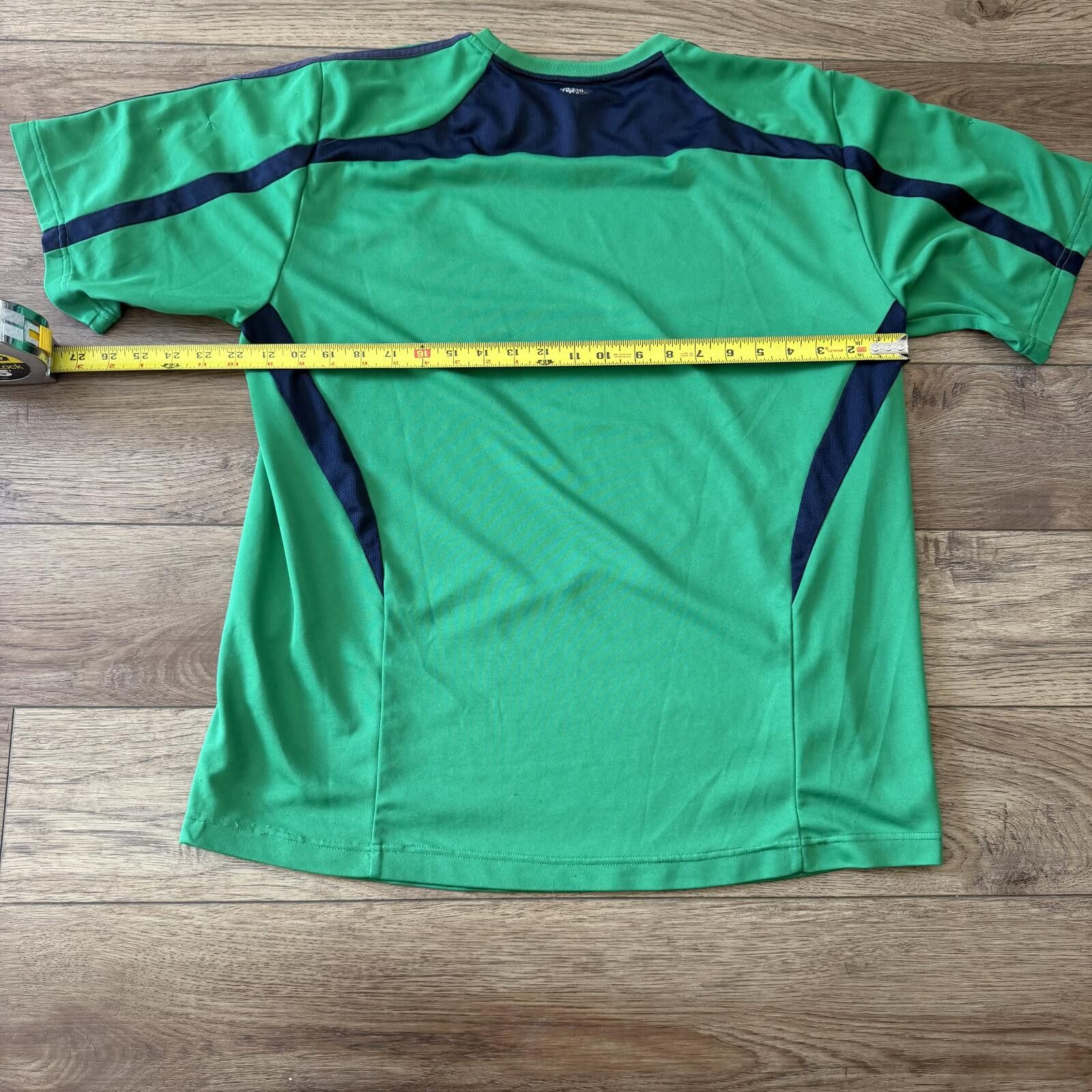 Adidas Vintage Y2K Adidas Clima 365 Cool Green Navy Atheltic Shirt Size US L / EU 52-54 / 3 - 5 Thumbnail