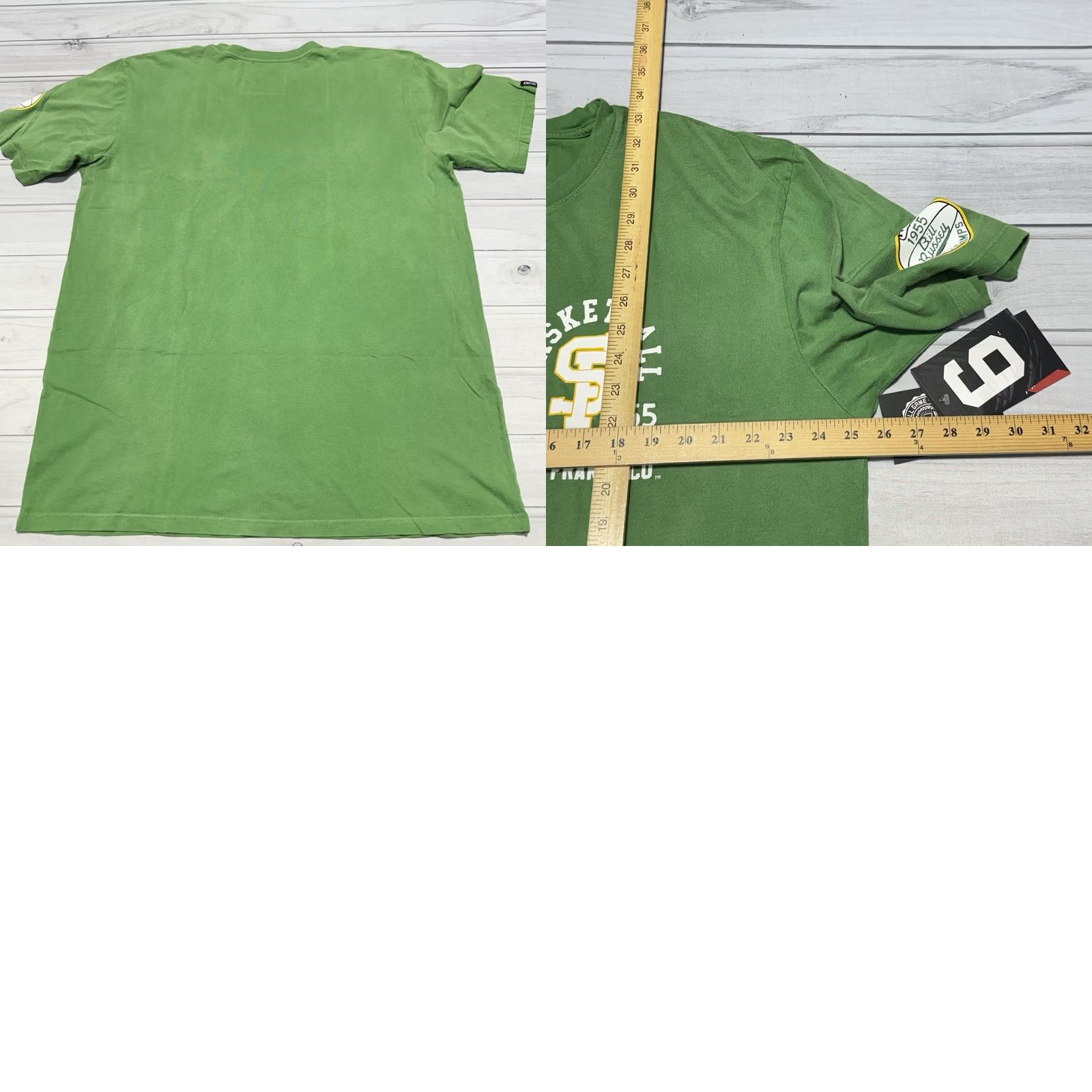 Roots VINTAGE Roots of Fight Bill Russell T-Shirt 4XL Green 1955 San Francisco Basketball NWT Size US XXL / EU 58 / 5 - 8 Thumbnail