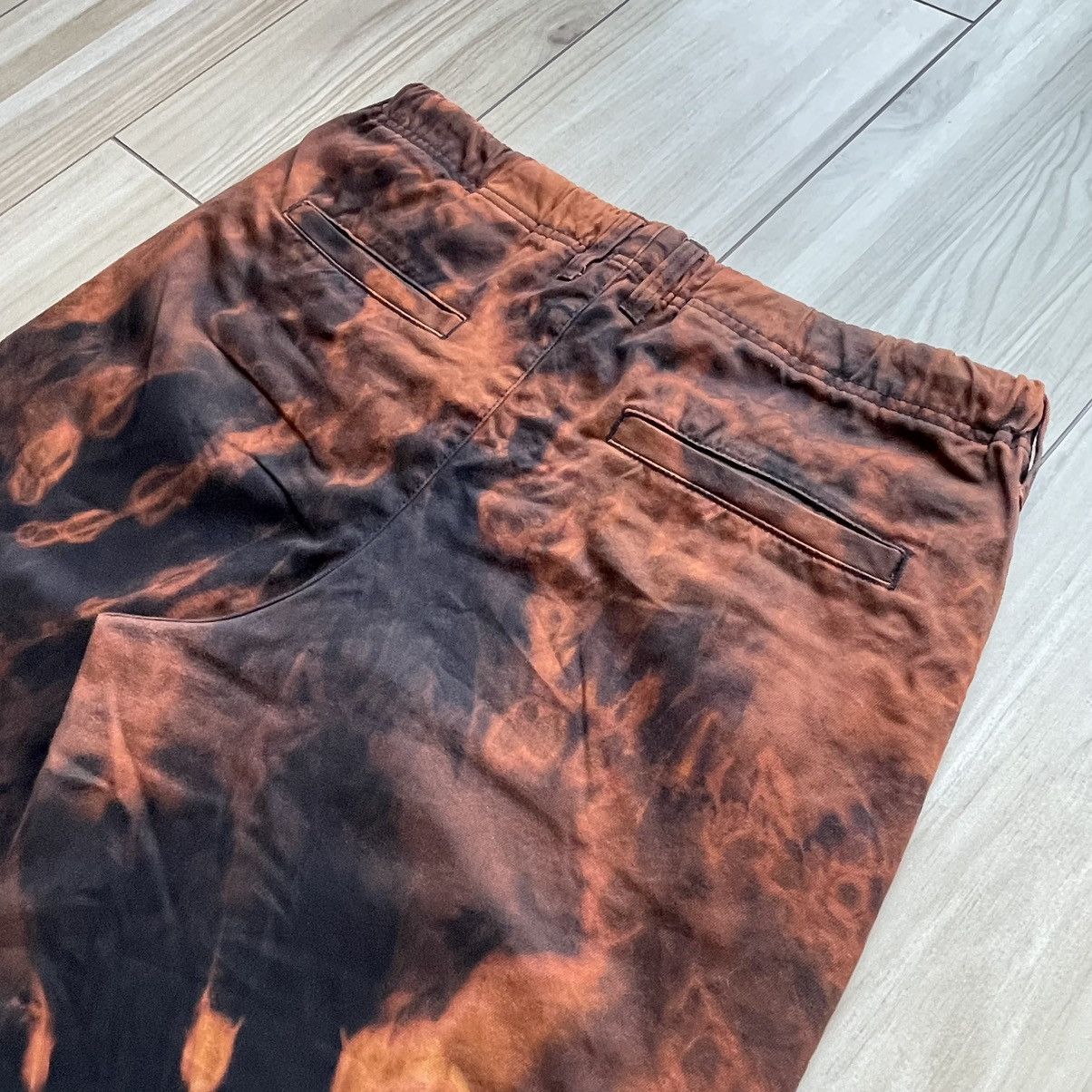 Designer × H&M Baggy jeans Black+Orange Combination color pants Size US 34 / EU 50 - 4 Thumbnail