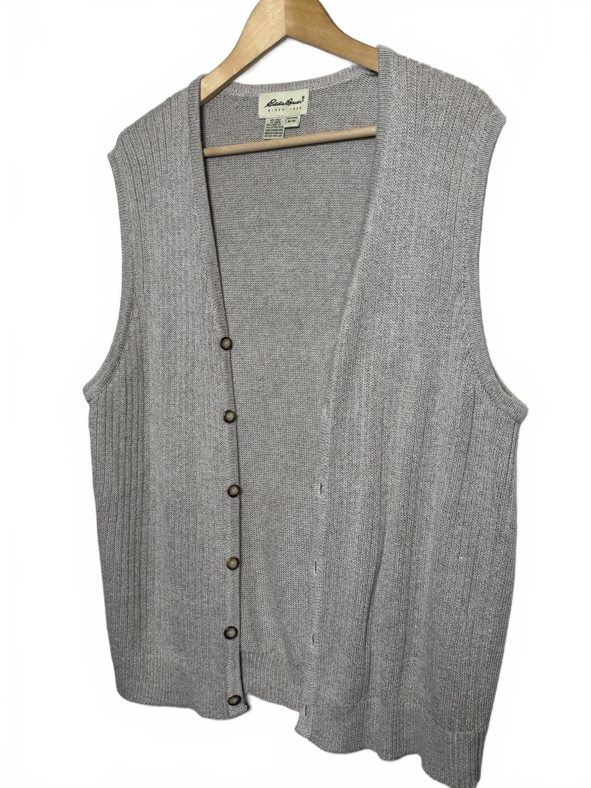 Eddie Bauer Vintage Eddie Bauer Beige Neutral Sweater Vest Size US M / EU 48-50 / 2 - 1 Thumbnail