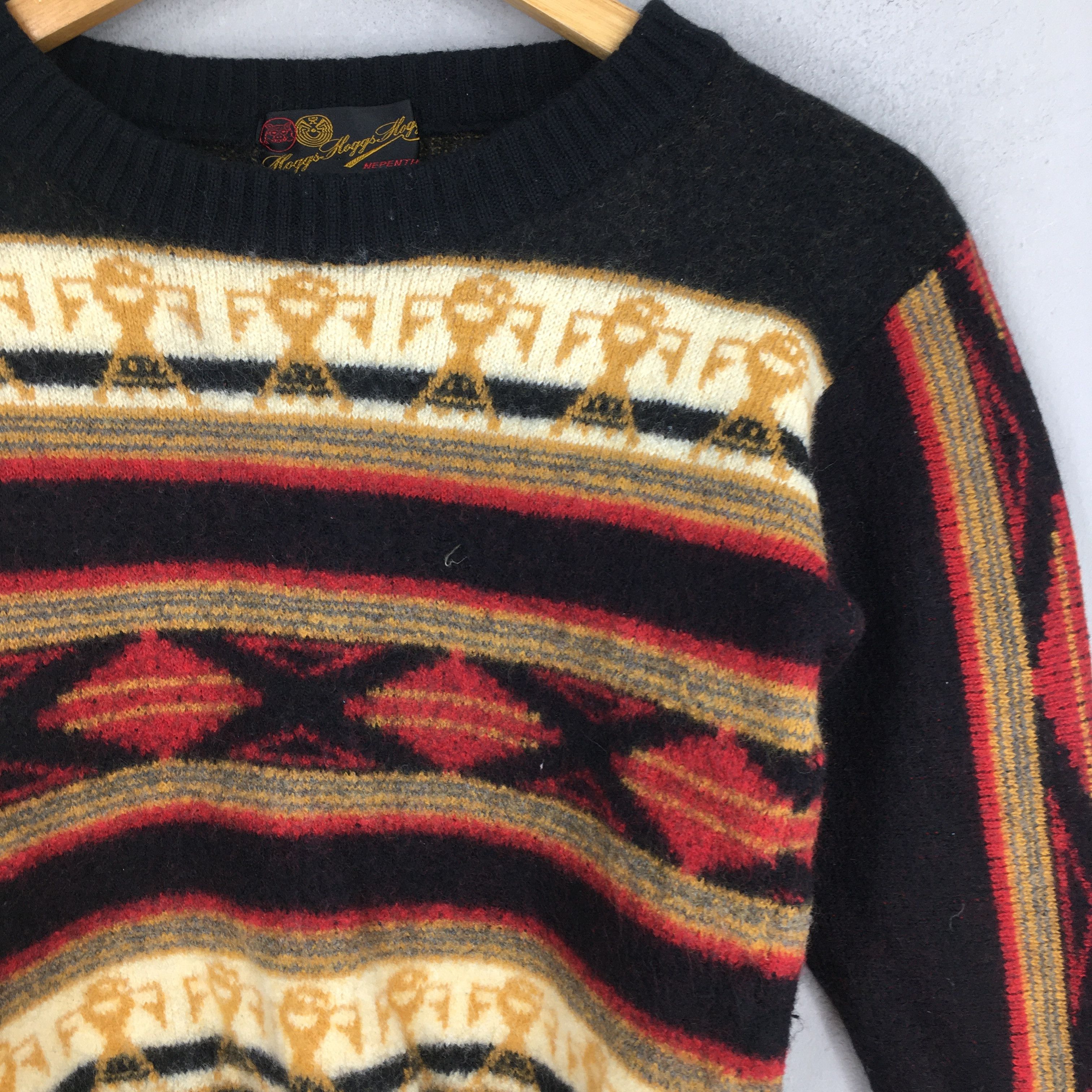Engineered Garments Nepenthes Hogg Japan Abstract Navajo Women Wool Knitwear XS Size XS / US 0-2 / IT 36-38 - 6 Thumbnail