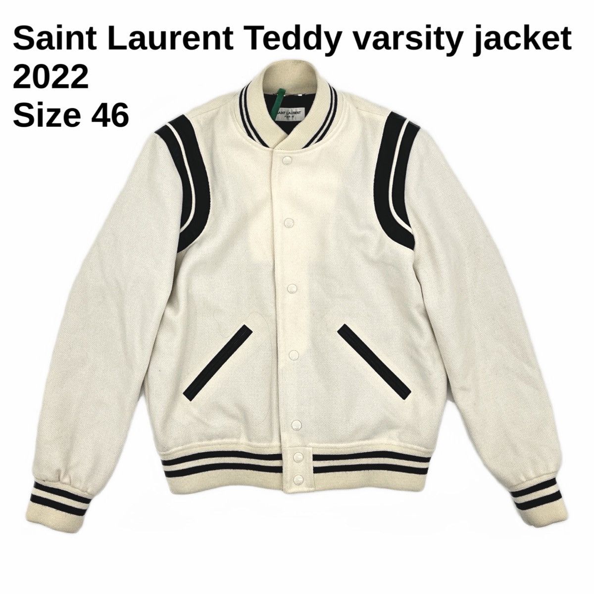 Saint Laurent Paris Saint Laurent Teddy Varsity Jacket Size US S / EU 44-46 / 1 - 1 Thumbnail