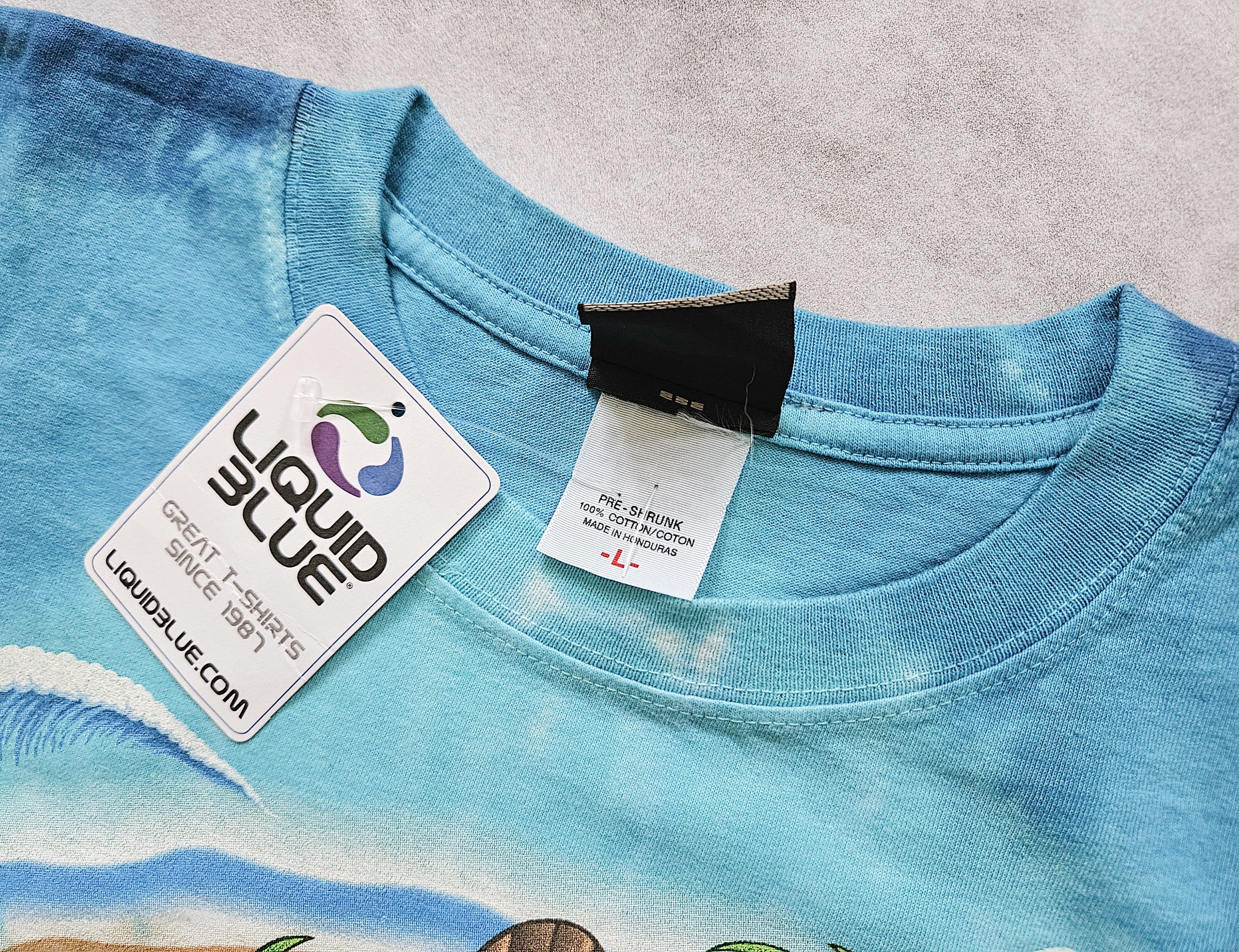 Grateful Dead × Liquid Blue × Vintage Vintage Liquid Blue x Grateful Dead Tiki Bear L T-shirt Size US L / EU 52-54 / 3 - 8 Thumbnail