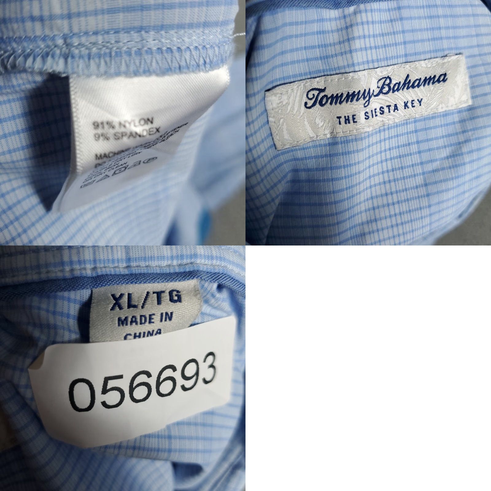 Tommy Bahama Tommy Bahama Shirt Mens XL Blue Nylon Stretch Button-Up Long Sleeve Casual Workwear Size US XL / EU 56 / 4 - 8 Thumbnail