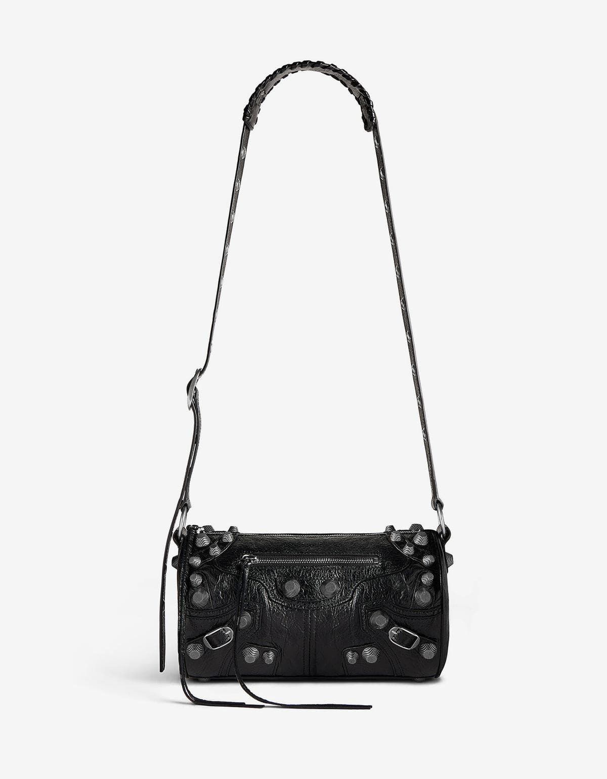 image of Balenciaga Black La Cagole Cylinder Bag, Men's