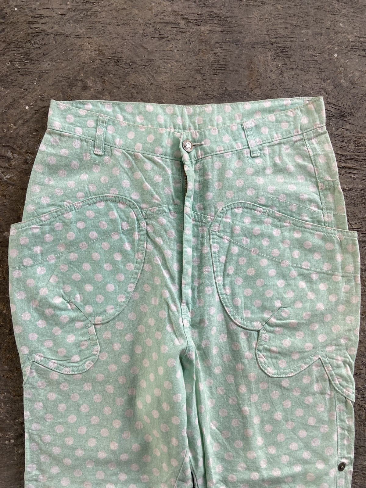 Issey Miyake 2000s Mercibeacoup by Issey Miyake - Polkadot Pants Size US 31 - 3 Thumbnail