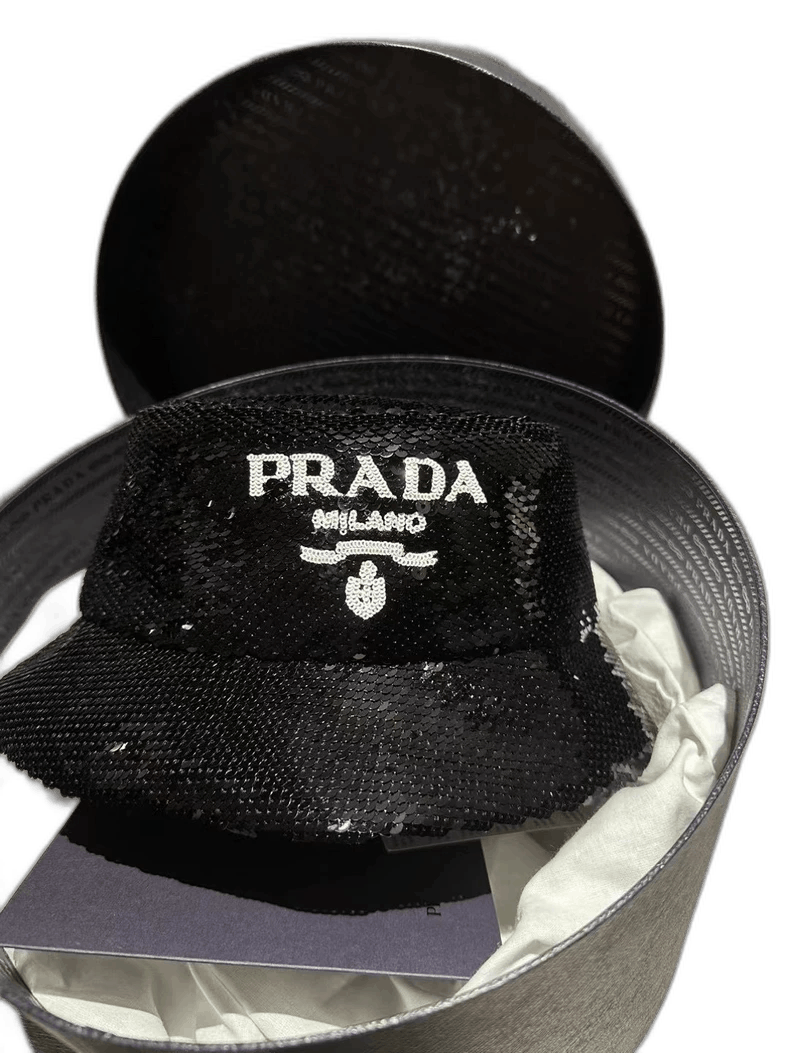 Prada Sequin Bucket Hat in New Condition-2506