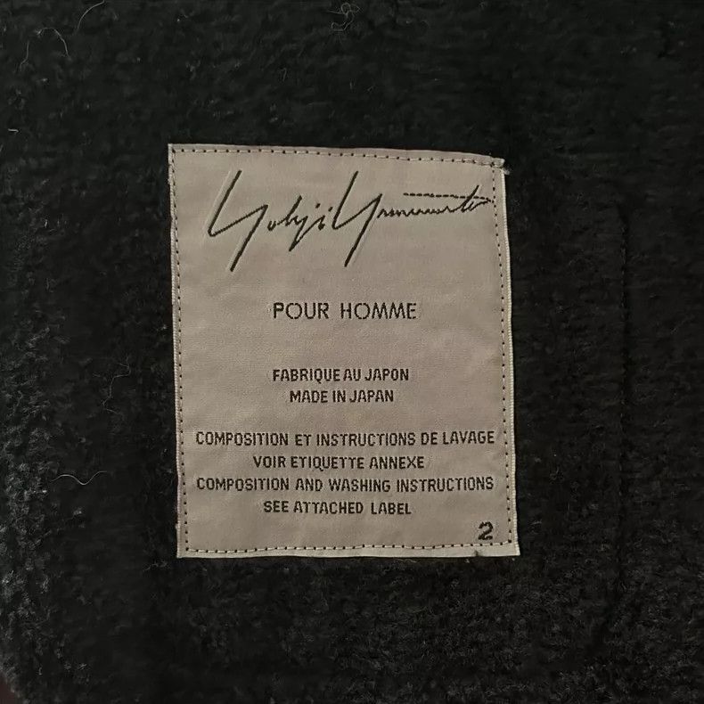 Yohji Yamamoto Yohji Yamamoto Yohji Yamamoto Black Wool Blazer With Stitc Size US M / EU 48-50 / 2 - 4 Thumbnail