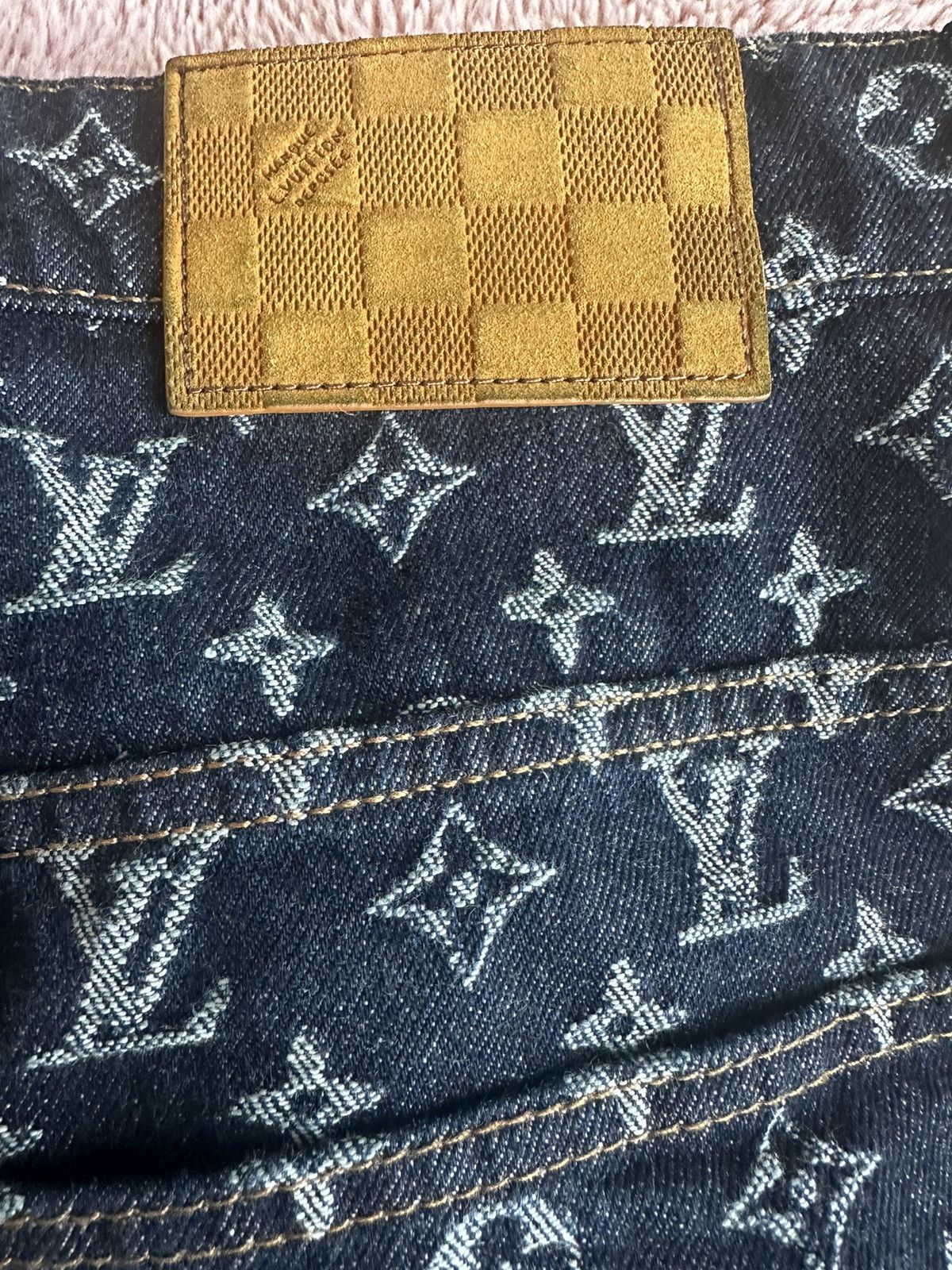 Louis Vuitton 🔥 Louis Vuitton Monogram Print Denim Size US 34 / EU 50 - 4 Thumbnail