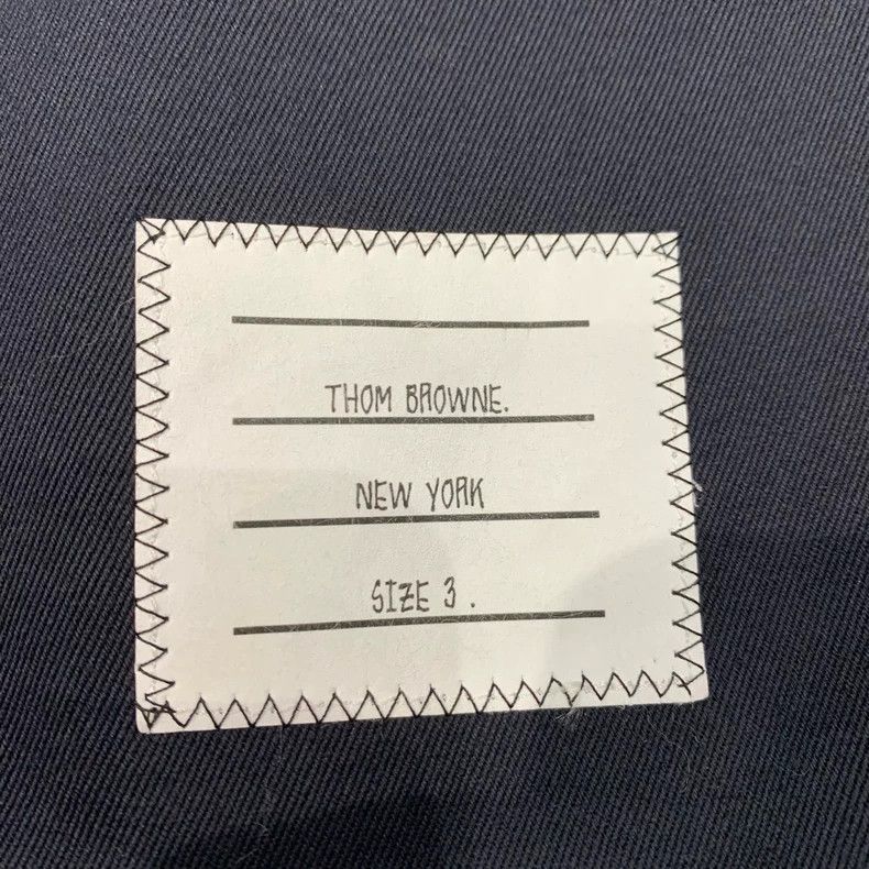 Thom Browne Thom Browne Size 3 Dark blue four-bar suit 2506-Nextarrow Size 42R - 8 Thumbnail