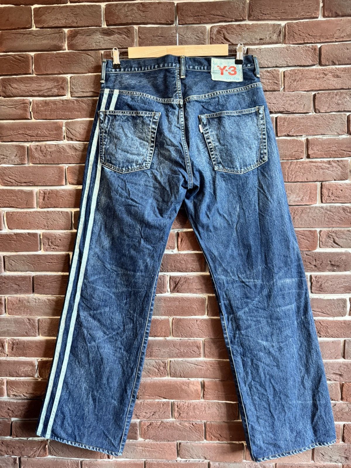 Y-3 Y-3 Denim Jeans Relaxed Fit Pocket Pants Logo Blue 30R | Grailed