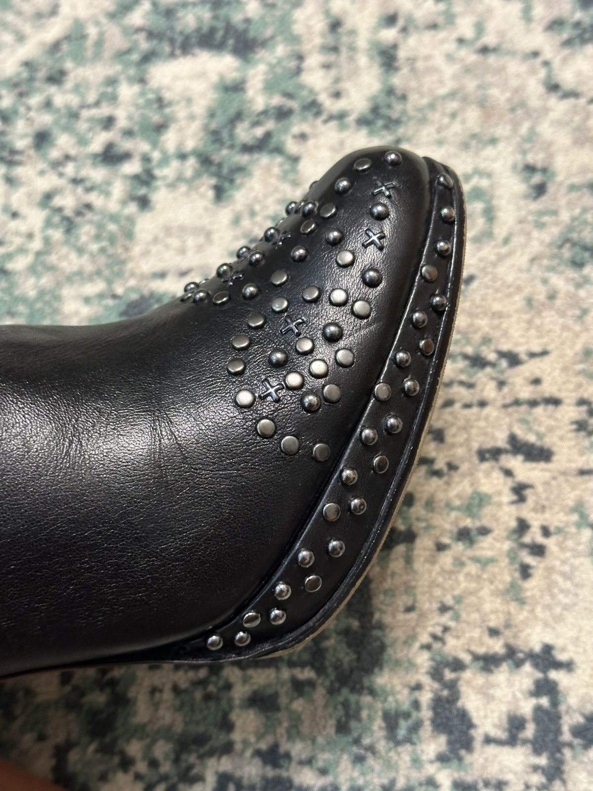 Alaia ALAÏA Leather Zipper Studded Accent Boots Size US 8.5 / IT 38.5 - 9 Thumbnail