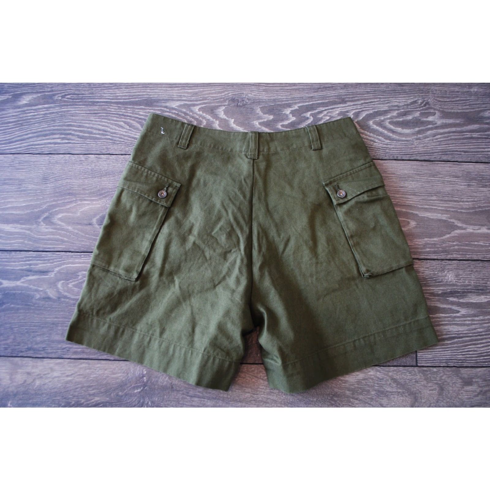 Nike NIKE LIFE WOVEN CARGO SHORTS ARMY GREEN COTTON MEN'S SIZE M 32 MEDIUM Cargo Shorts Mens Size US 31 - 7 Thumbnail