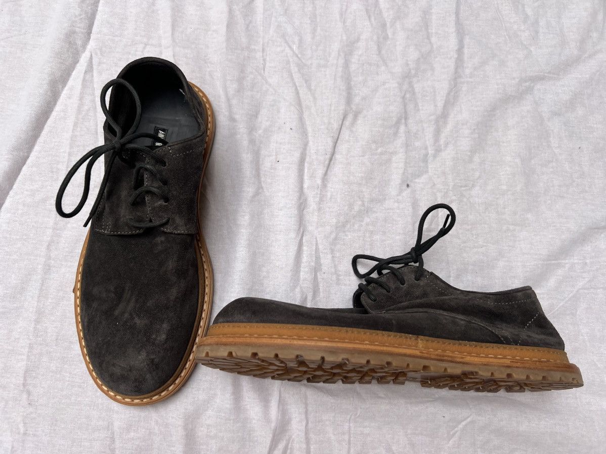 Ann Demeulemeester Dark grey reverse leather shoes Size US 9 / EU 42 - 1 Thumbnail