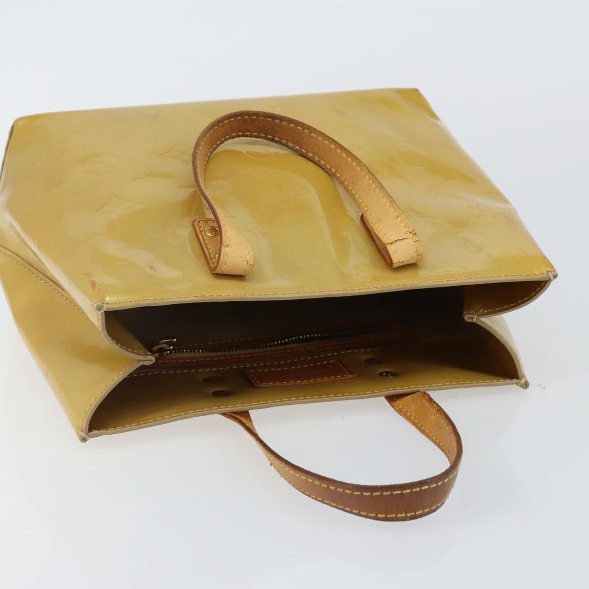 Louis Vuitton LOUIS VUITTON Monogram Vernis Reade PM Hand Bag Beige M91334 Size ONE SIZE - 6 Thumbnail