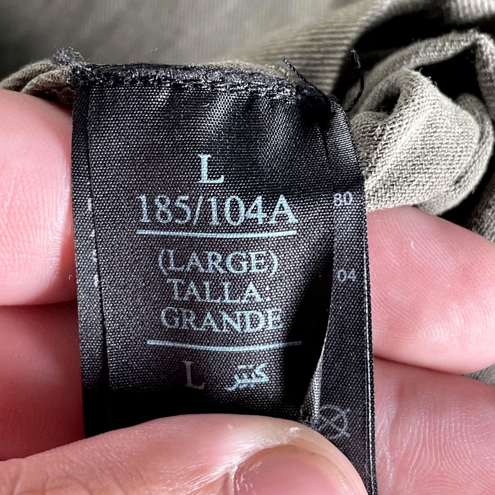 Allsaints AllSaints Spotter LS Shirt Mens Large Green Twill Button Up Utility Overshirt Size US L / EU 52-54 / 3 - 5 Thumbnail