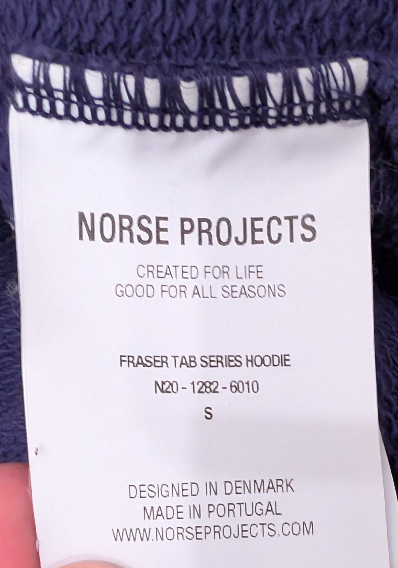 Norse Projects Norse Projects Fraser Tab Series Hoodie Pullover Sweatshirt Size US S / EU 44-46 / 1 - 4 Thumbnail