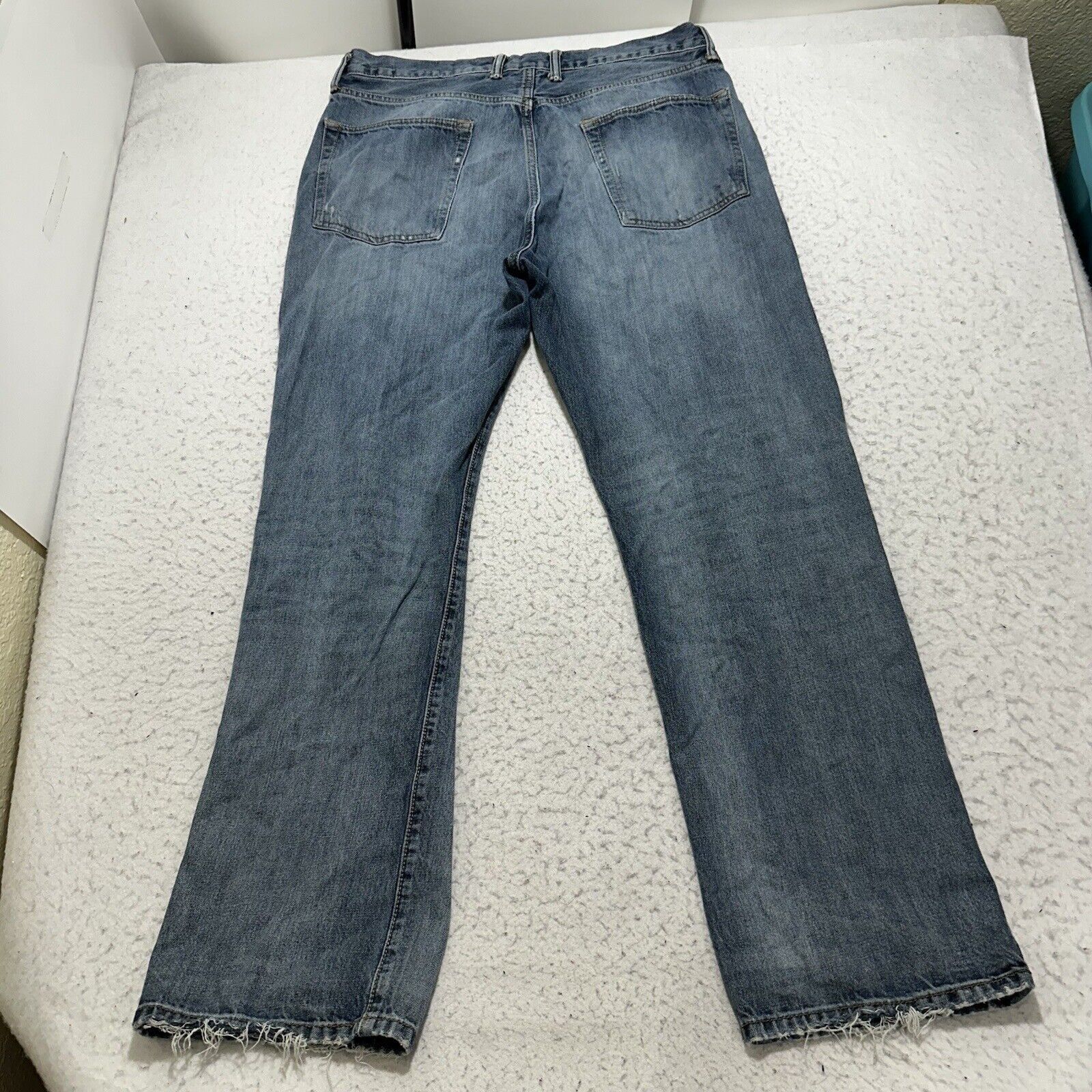 Gap GAP 34x32 Relaxed Fit Straight Leg Denim Blue Jeans Size US 34 / EU 50 - 6 Thumbnail