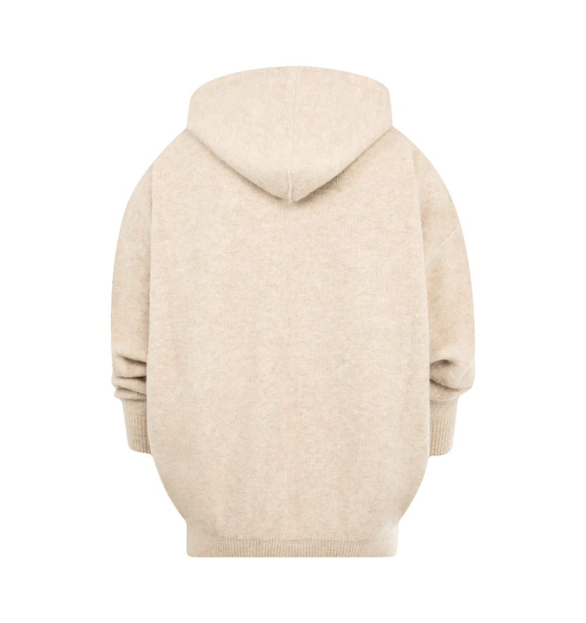 Rick Owens o1h1sh11225 Hun Hoodie in Beige Size US M / EU 48-50 / 2 - 2 Thumbnail